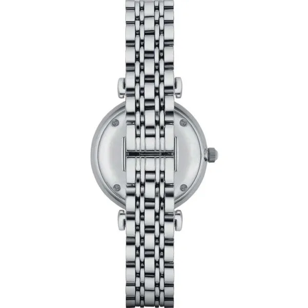 EMPORIO ARMANI Silver Dial Silver Stainless Watch For Ladies - AR1908
