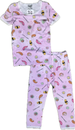 esme- Pink Sushi Short Sleeve Pajama Set