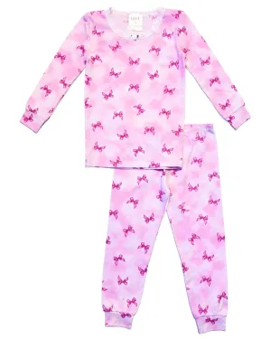esme- Ribbon Bows Long Sleeve Pajama Set