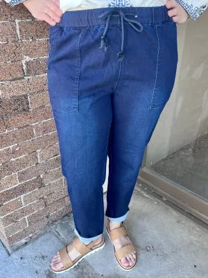 Ethyl Pull On Drawstring Front Pants