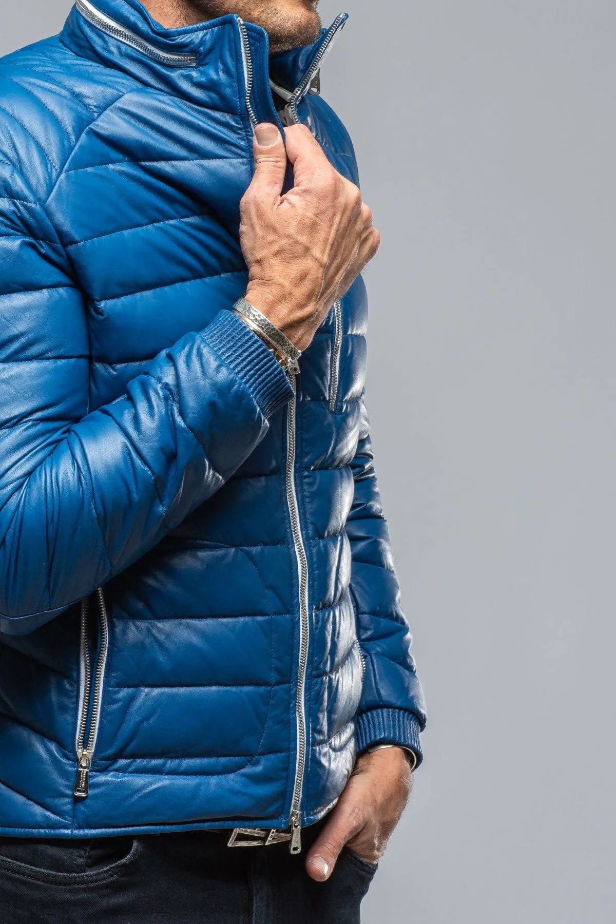 F1 Racer Down Jacket In Blue