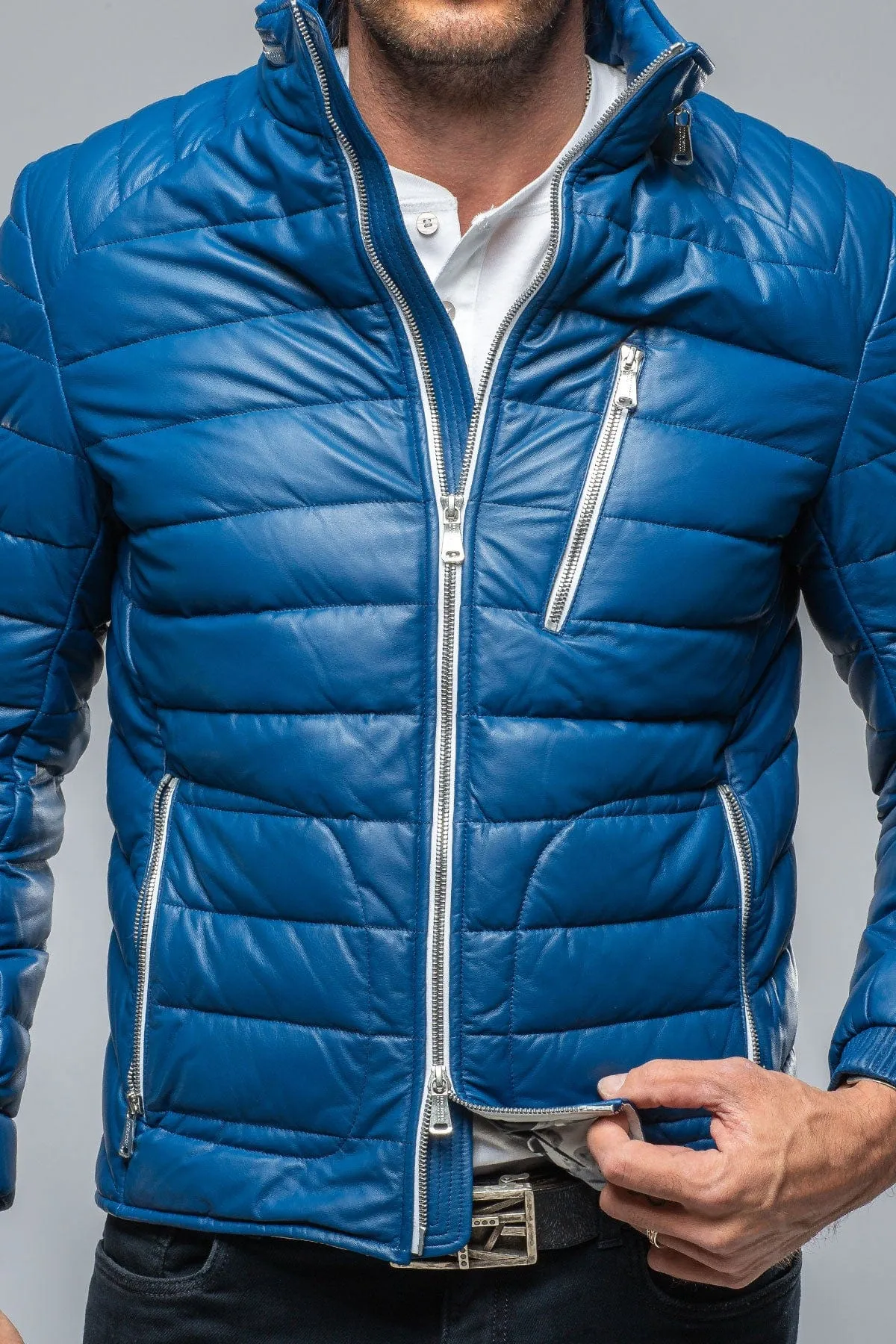F1 Racer Down Jacket In Blue