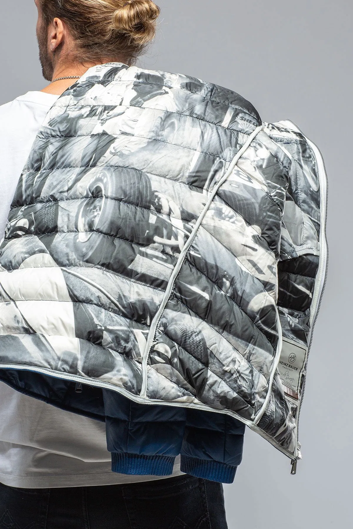 F1 Racer Down Jacket In Blue