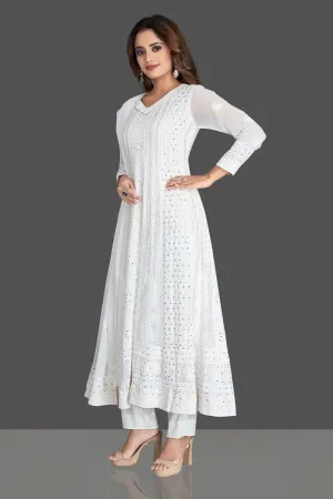 Fashion Vibes Boutique Viscose Chikankari Anarkali Suit