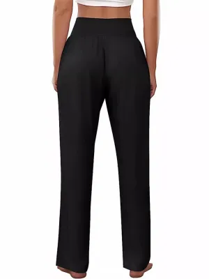 Female Relaxed Elastic Waist Jogging Stretch Pants