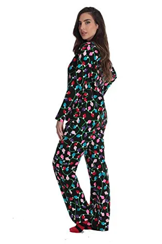 #followme Printed Flannel Family Pajamas - Womens 6746-10122-M