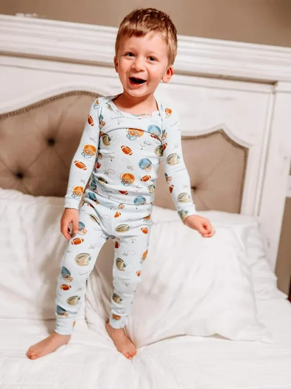 Football Waffle Knit Lounge Wear Set
