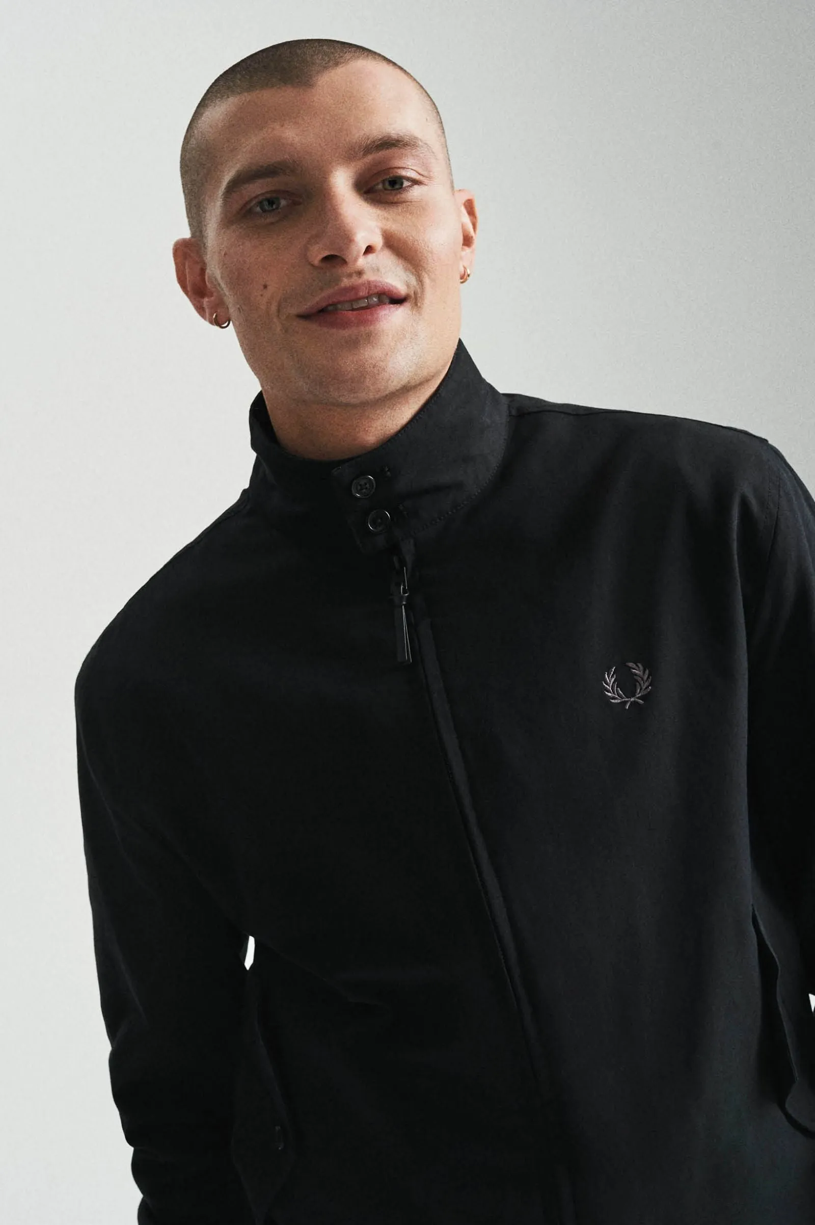 Fred Perry J4556 Harrington Jacket Black