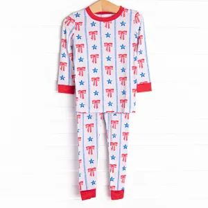 Freedom Festival Bamboo Pajama Set, Red