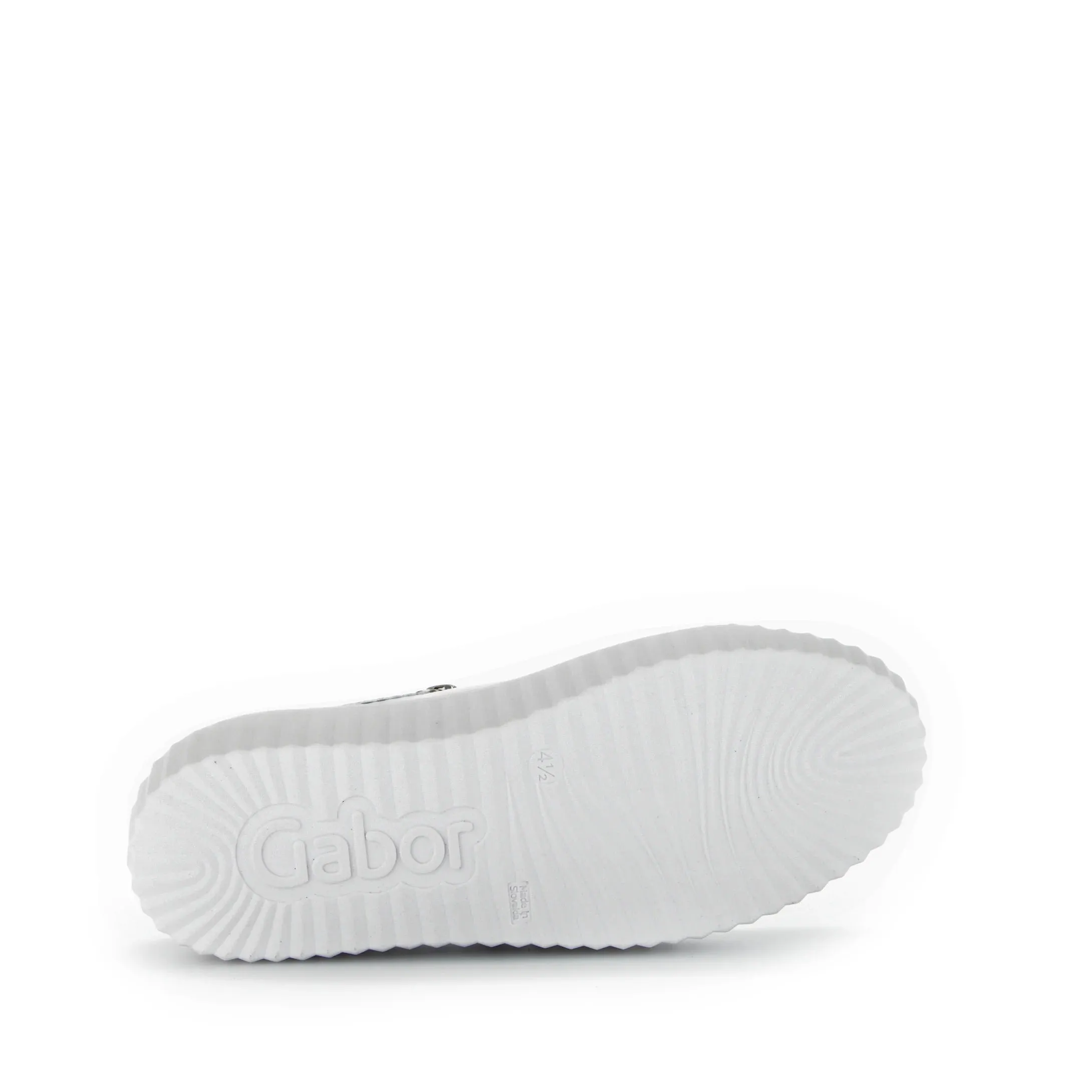 GABOR 43.200.21 WHITE DOUBLE ZIP LACE UP PLATFORM SNEAKER