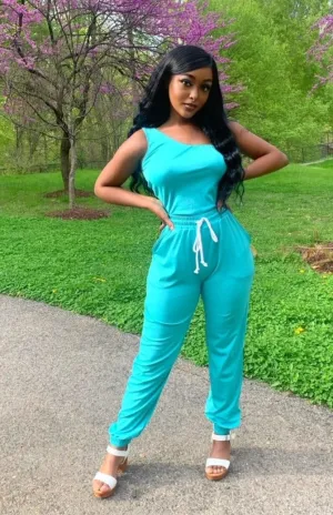 Galore Asymmetrical Two Piece Set (Mint)