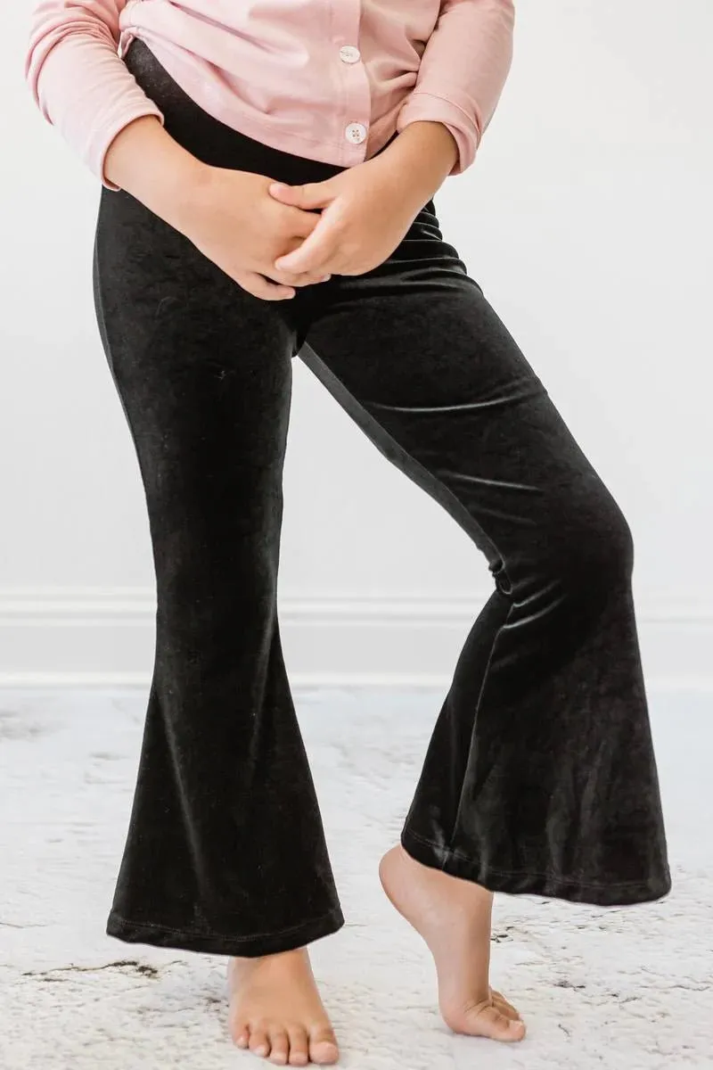 Girls Velvet Bell Bottoms