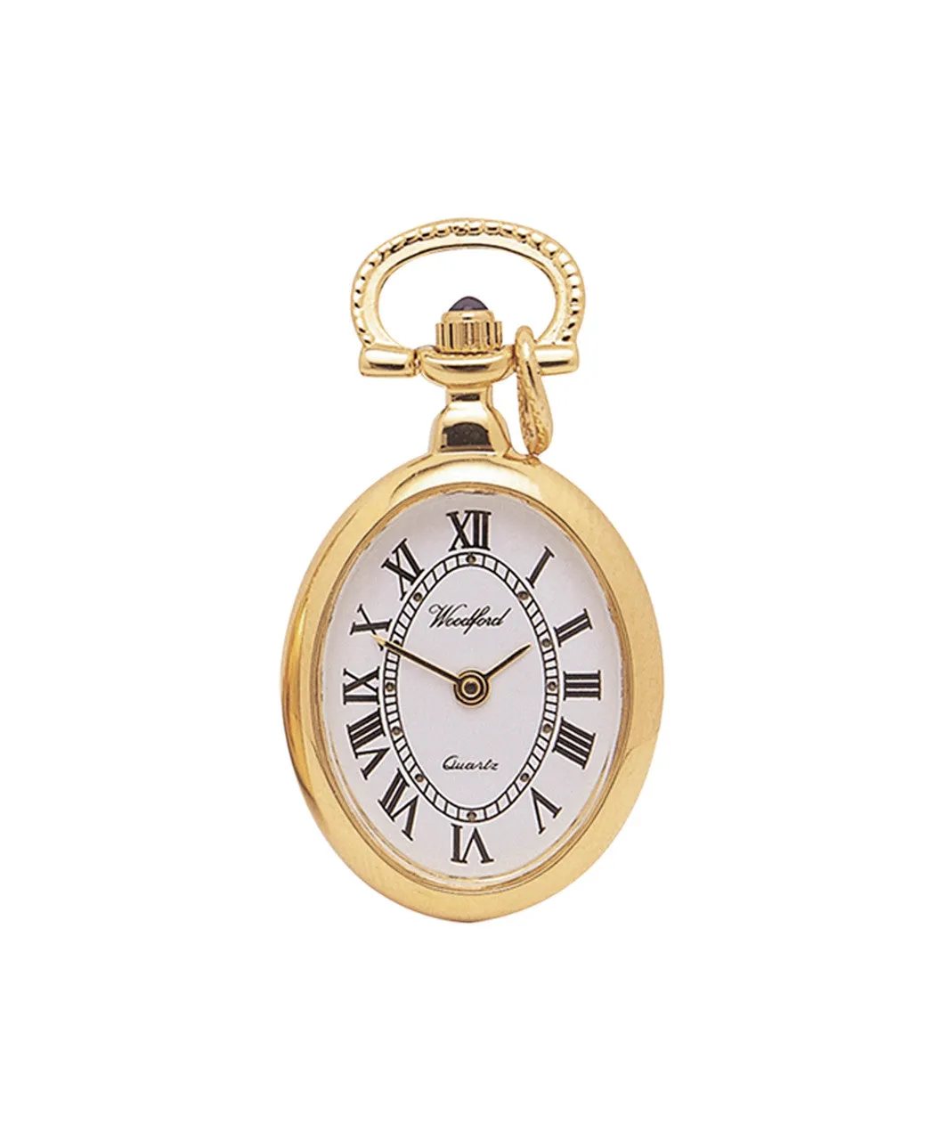 Gold Plated Quartz Pendant Watch on Chain