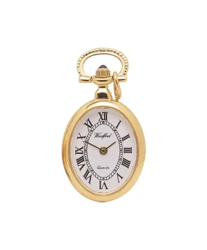 Gold Plated Quartz Pendant Watch on Chain