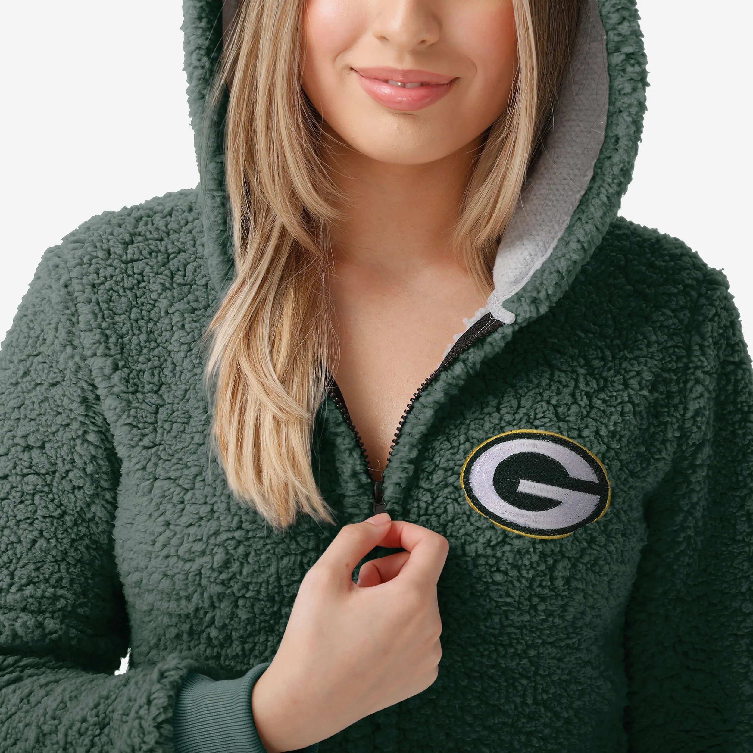 Green Bay Packers Womens Sherpa One Piece Pajamas