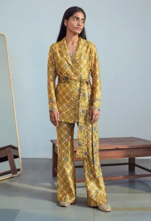 Green Blazer With Pants