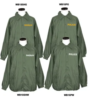 GREEN WINDBREAKER WITH I.D.