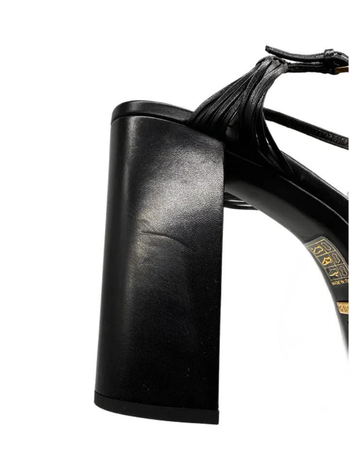 Gucci Malaga Kid Crawford Platform Sandals Women's Size 37.5 = US 7.5