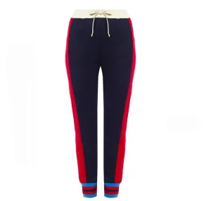 Gucci Striped Cotton-blend Track Pants in Blue