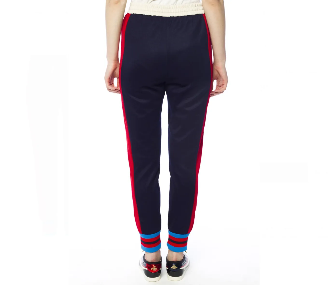 Gucci Striped Cotton-blend Track Pants in Blue
