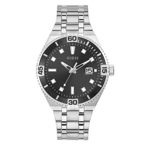 Guess Men's Watch Silver Tone Case Quartz