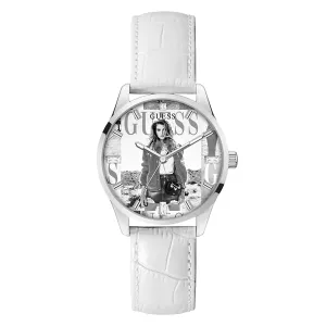 Guess Women's Watch Silver Tone Case Quartz