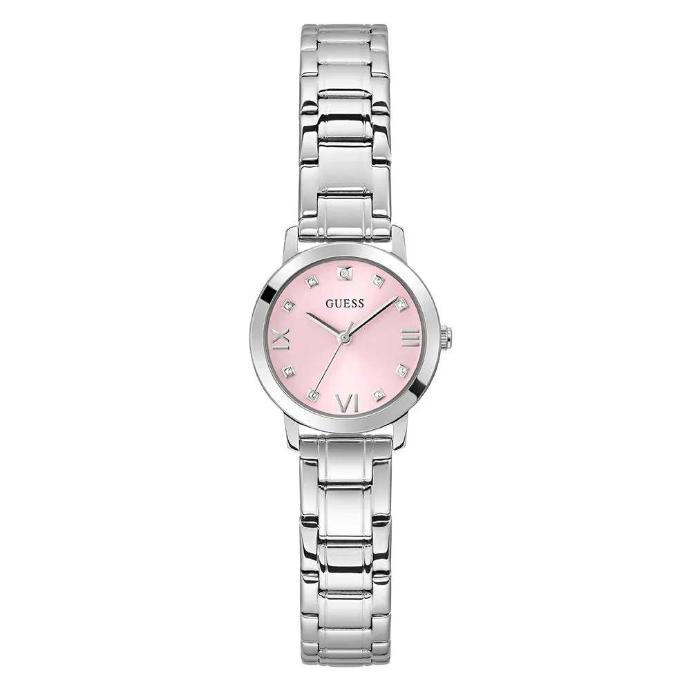 Guess Women's Watch Silver Tone Case Quartz