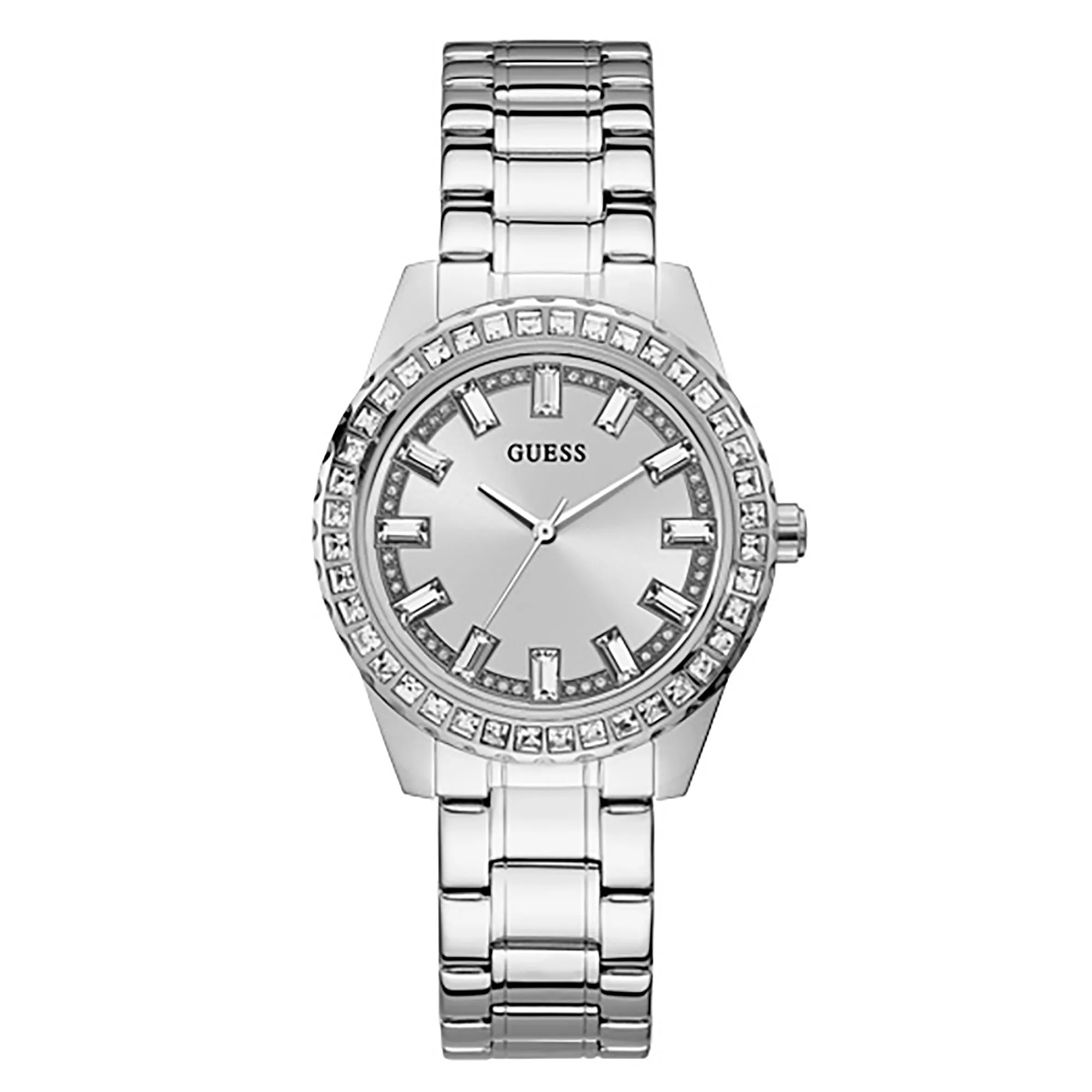 Guess Women's Watch Silver Tone Case Quartz