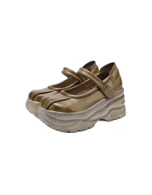 Handmade Retro Wide Toe Box Platform Sandals