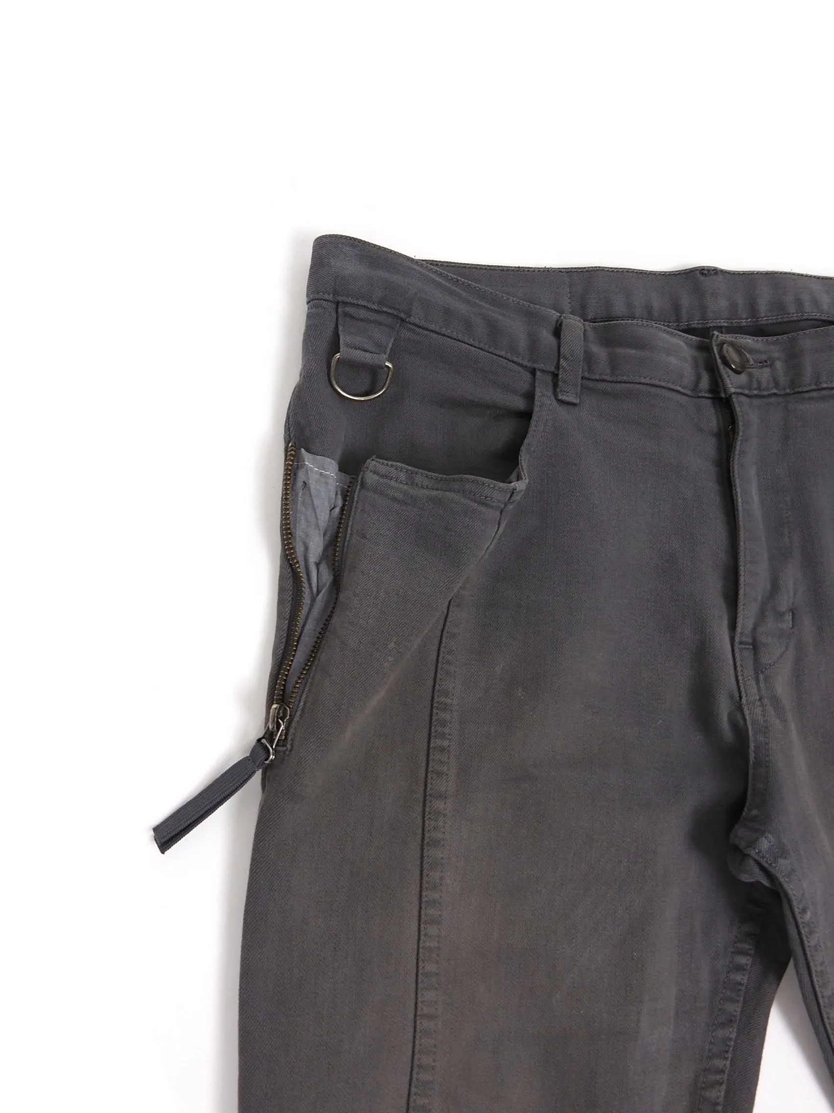 Helmut Lang Grey Moto Pants Size 34