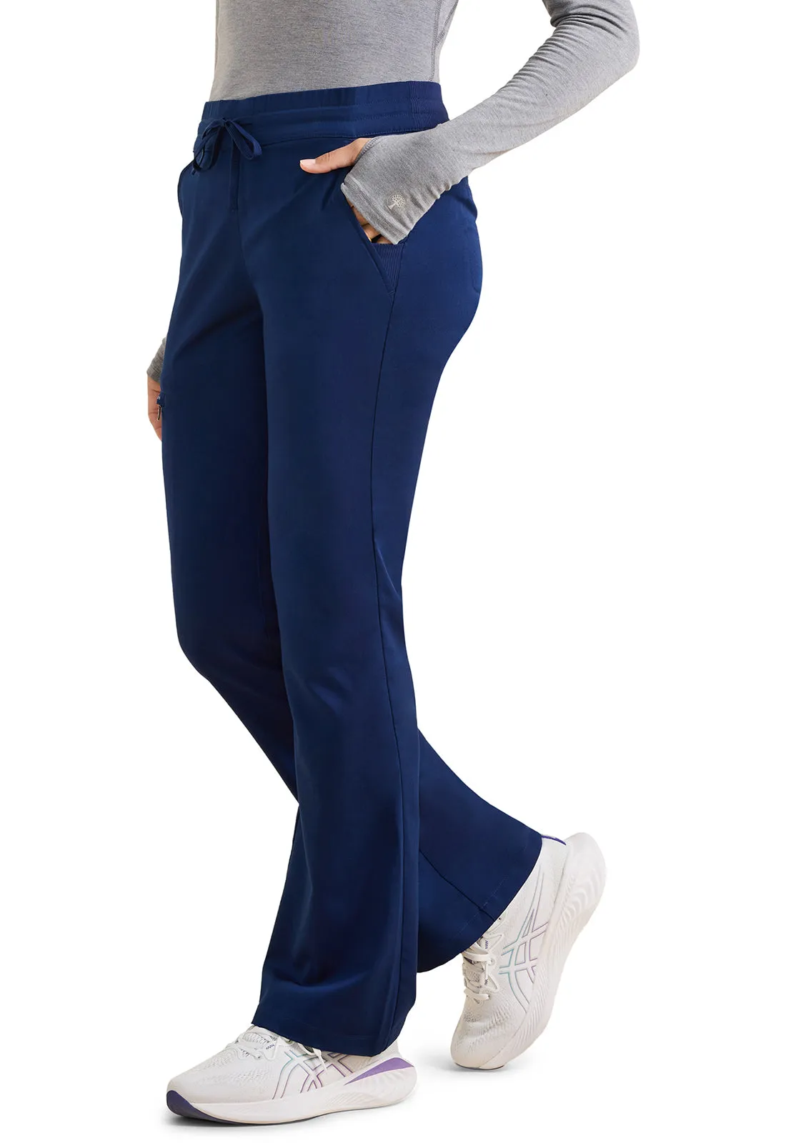 HH Purple Label Tessa Mid Rise Drawstring Boot Cut Pants Navy