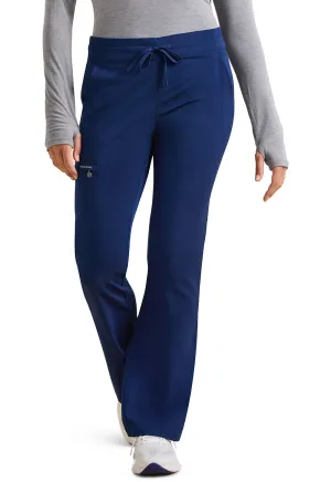 HH Purple Label Tessa Mid Rise Drawstring Boot Cut Pants Navy