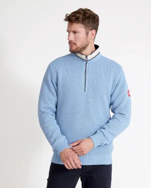 Holebrook - Classic WP Quarter Zip - Dusty Blue