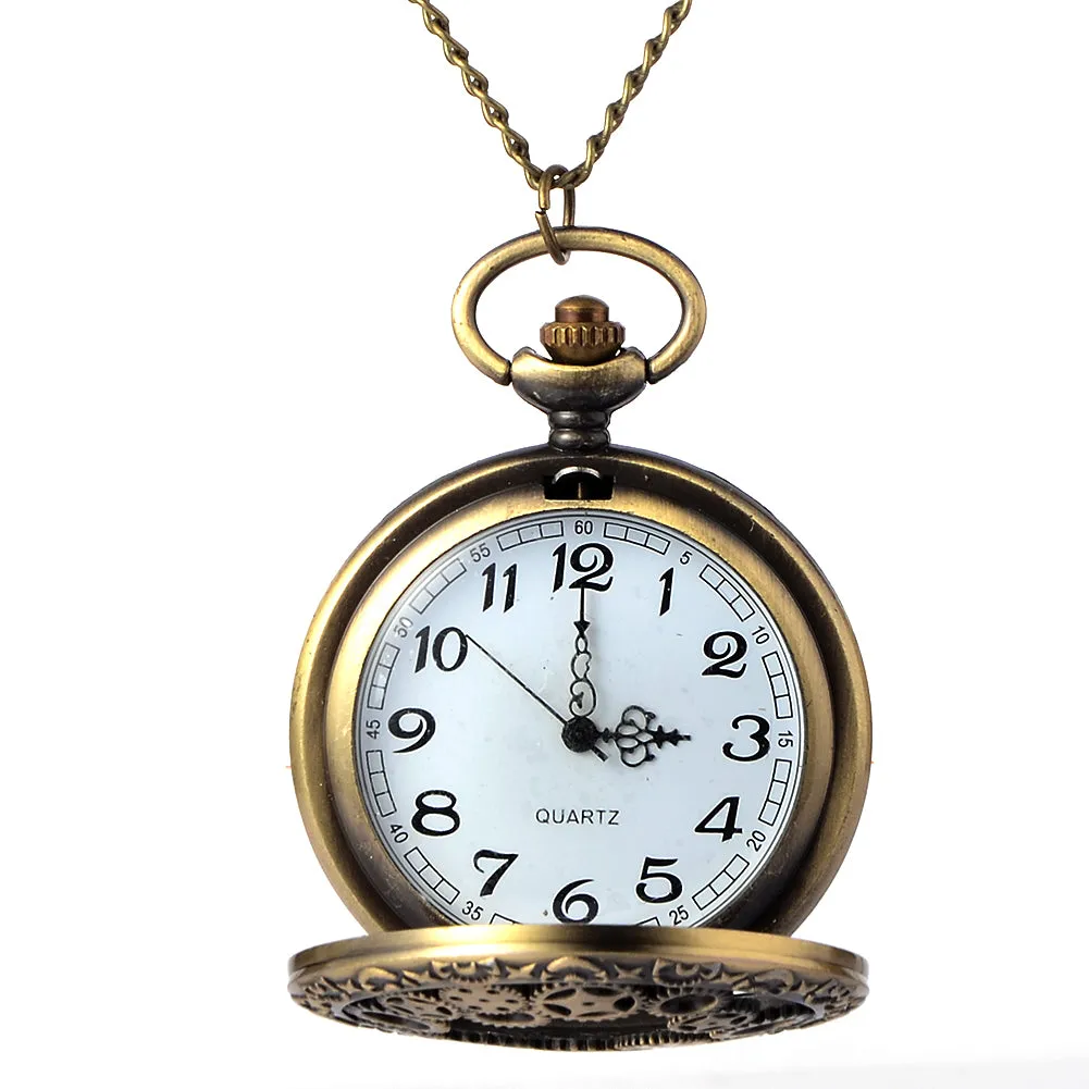 Hollow Gear Vintage Steampunk Pocket Watch