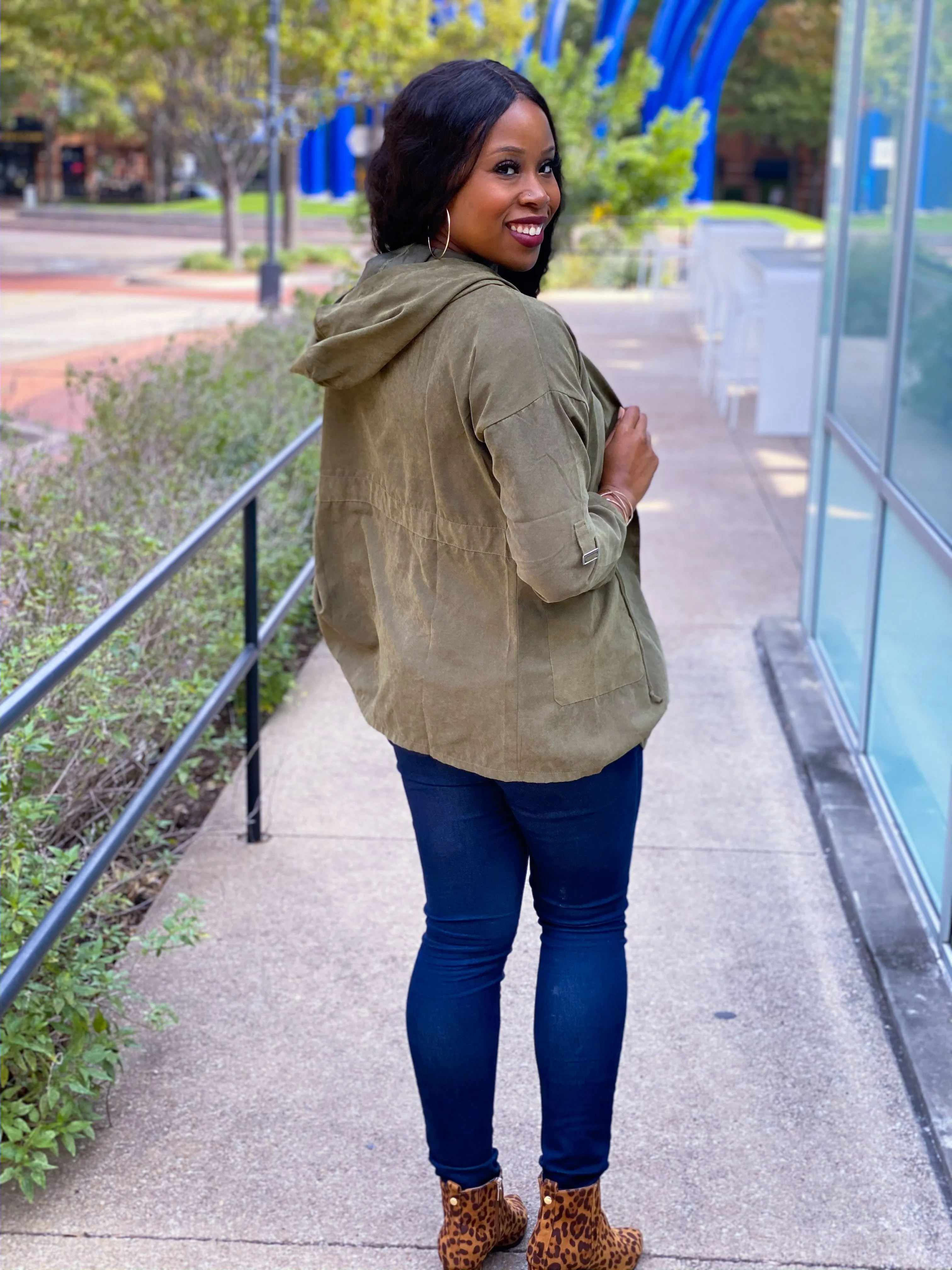 Hooded Light Windbreaker