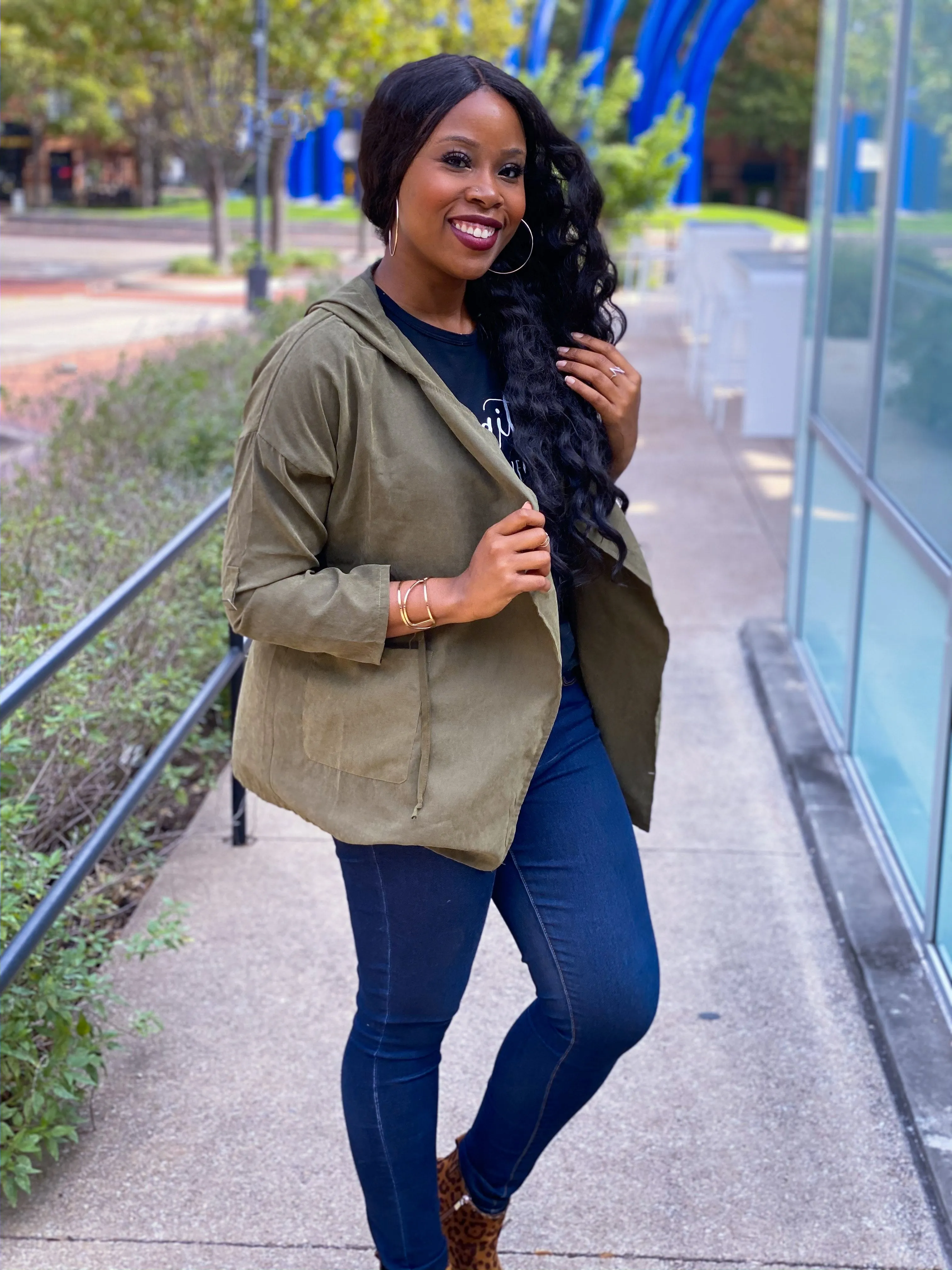 Hooded Light Windbreaker