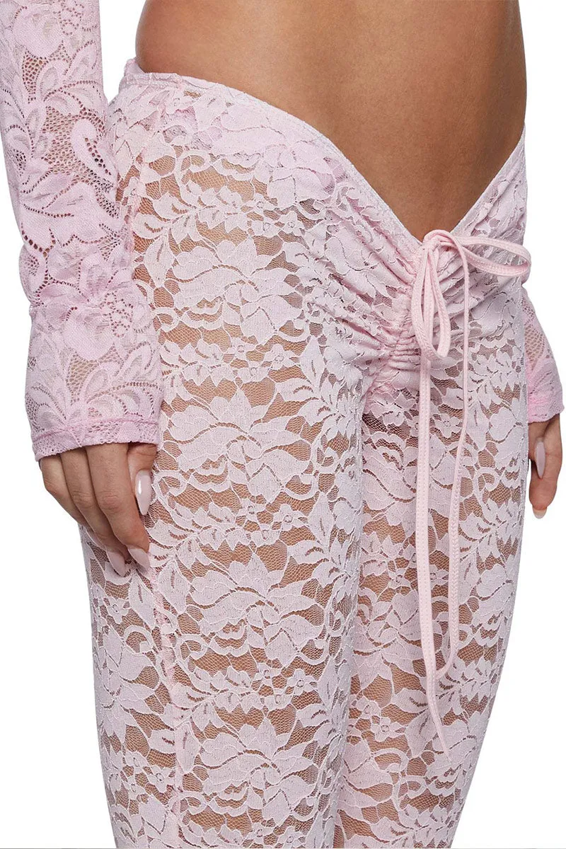 HPO1070 Lace Drawstring Pants