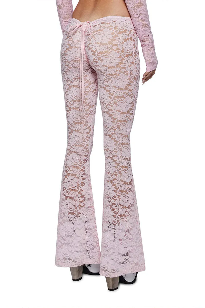 HPO1070 Lace Drawstring Pants