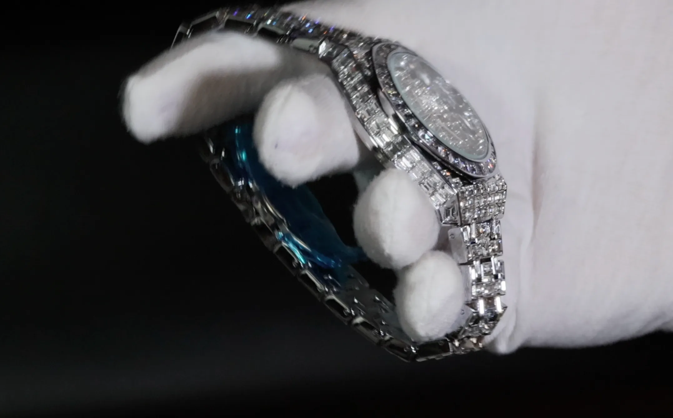 Iced Out Watch | Iced Watch | Mens Baguette Diamond Watch | Hip Hop Diamond Watch
