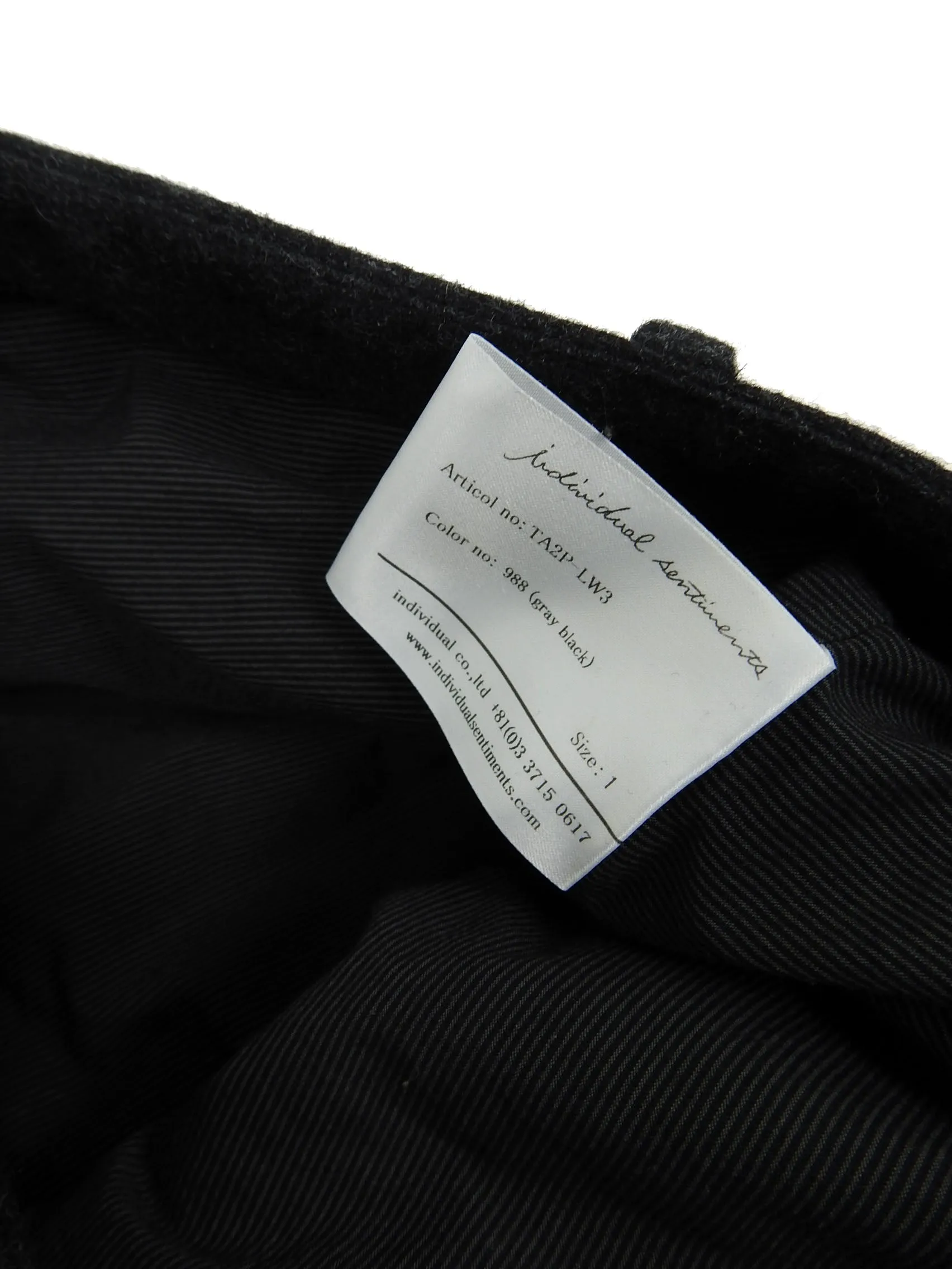 Individual Sentiments Charcoal Wool Pants Pants Size 1