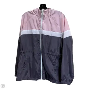 Jacket Windbreaker By Maurices In Pink & Purple, Size: L