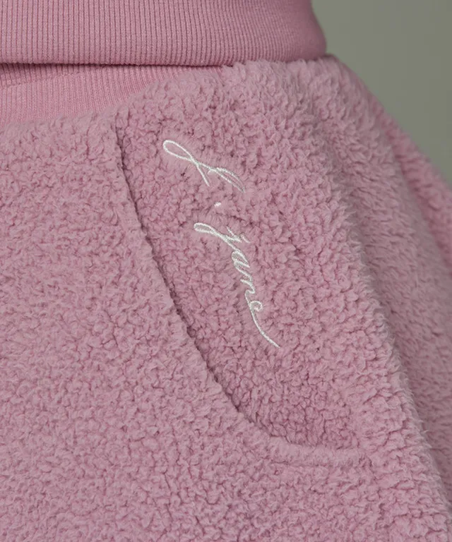 J.Jane Fleece Frill zip-up set - Indian Pink