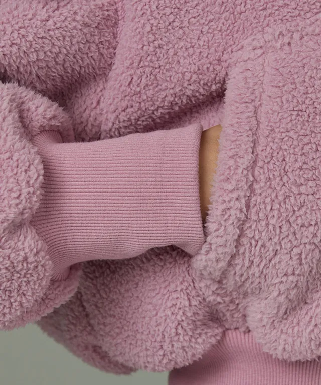 J.Jane Fleece Frill zip-up set - Indian Pink