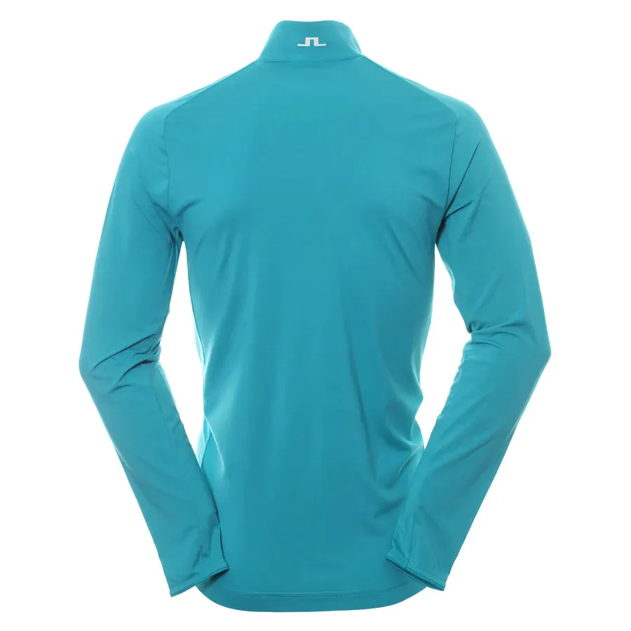 J.Lindeberg Mens Henry Relaxed Fit Mid Layer - ENAMEL BLUE