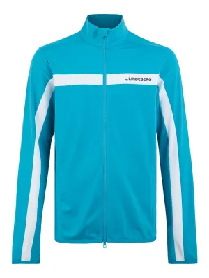 J.Lindeberg Mens Seasonal Jarvis Relaxed Fit Mid Layer - ENAMEL BLUE
