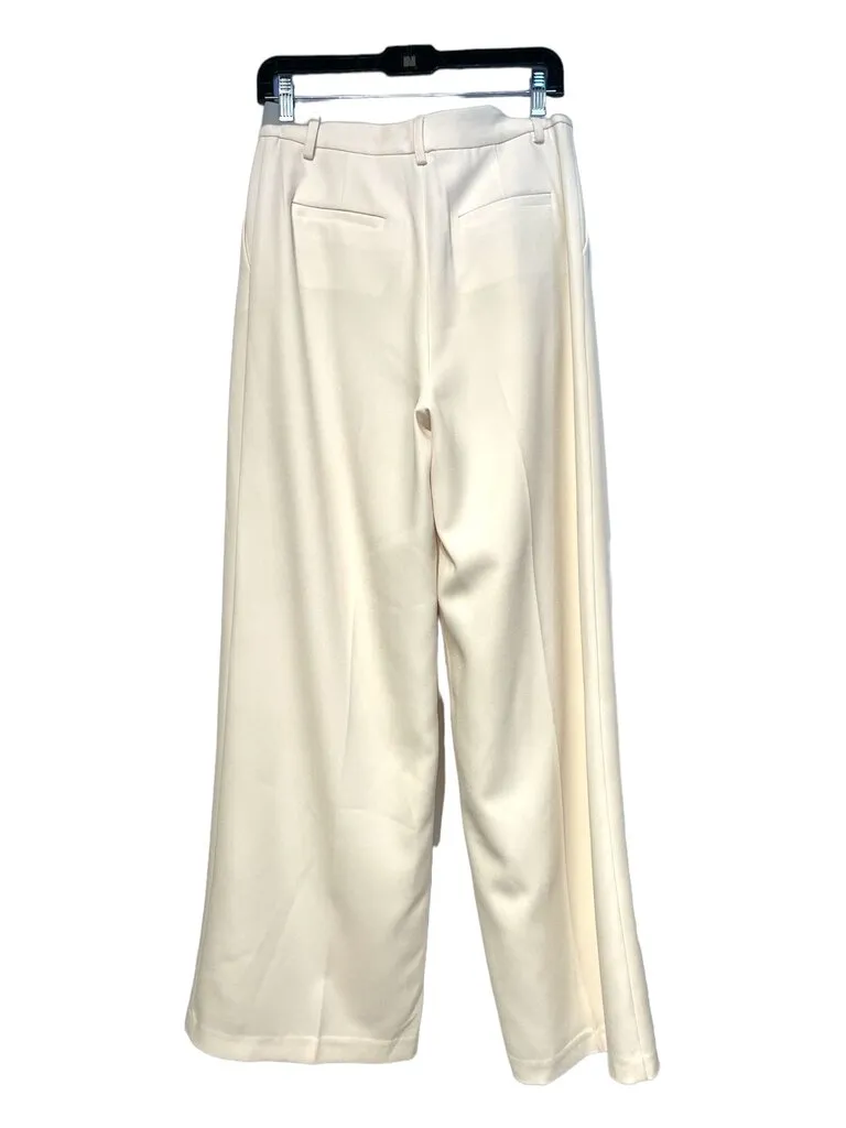 Jonathan Simkhai Sanaz Pleated Trouser in natural white 4