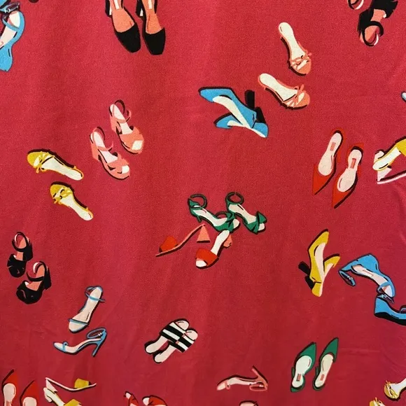 Kate Spade Long Sleeve Shoe Themed Pajama Set