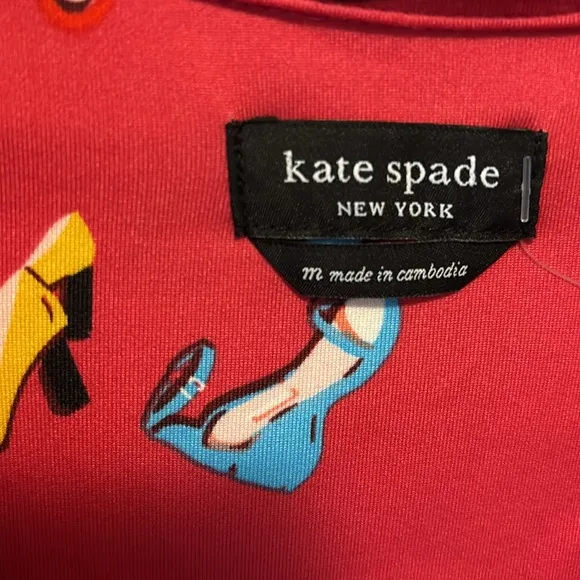 Kate Spade Long Sleeve Shoe Themed Pajama Set