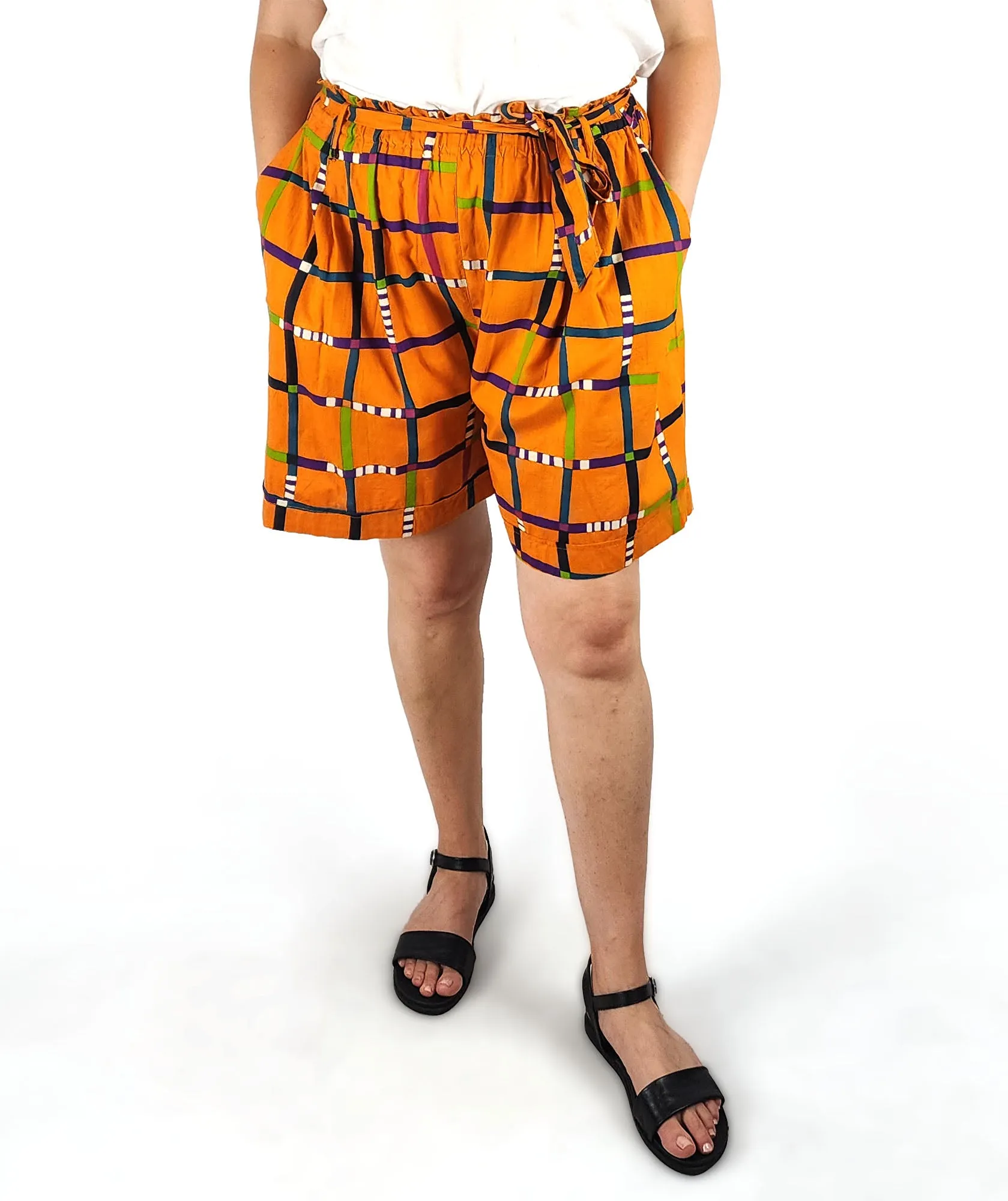 Keshet orange cotton shorts size L/XL