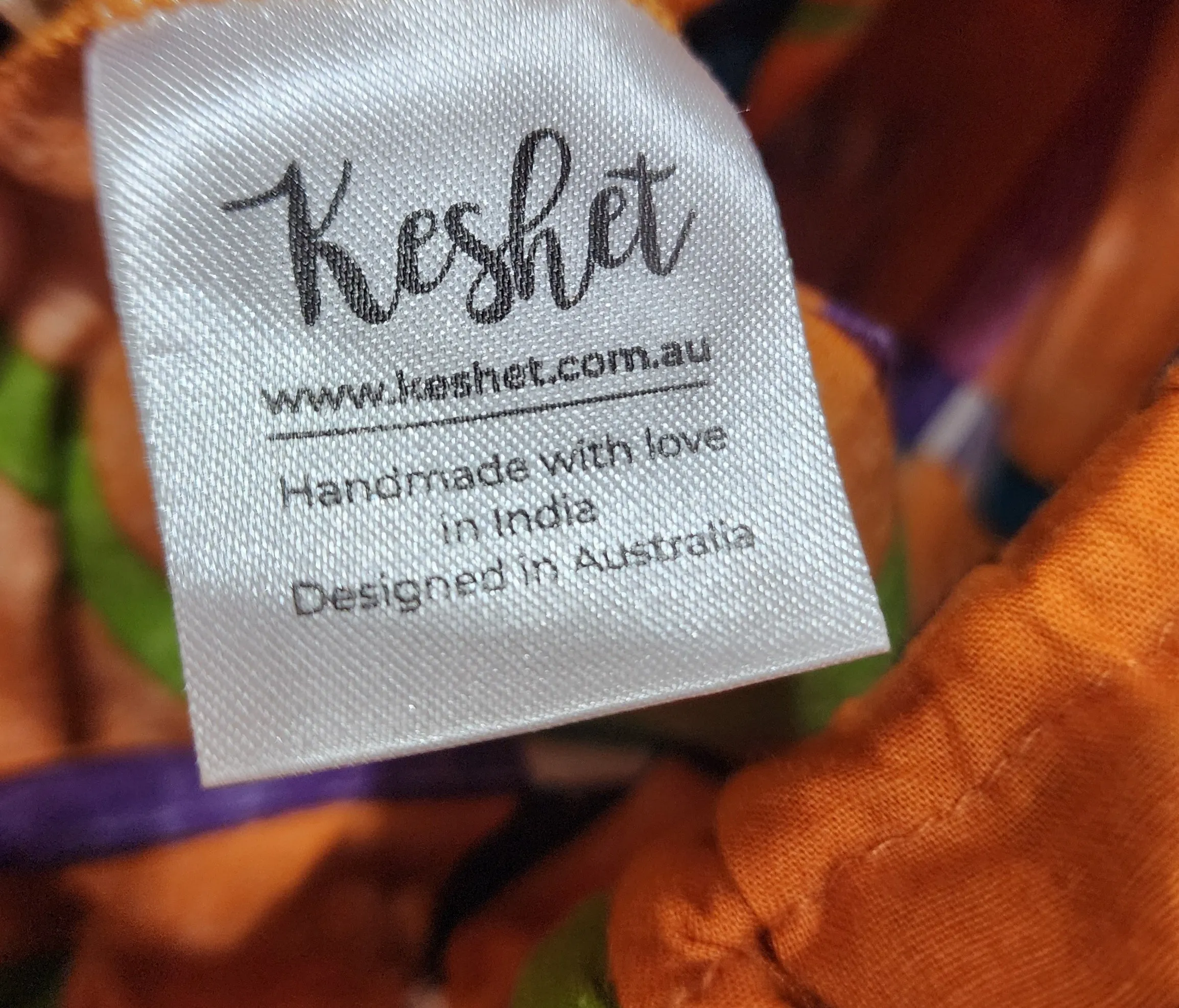 Keshet orange cotton shorts size L/XL